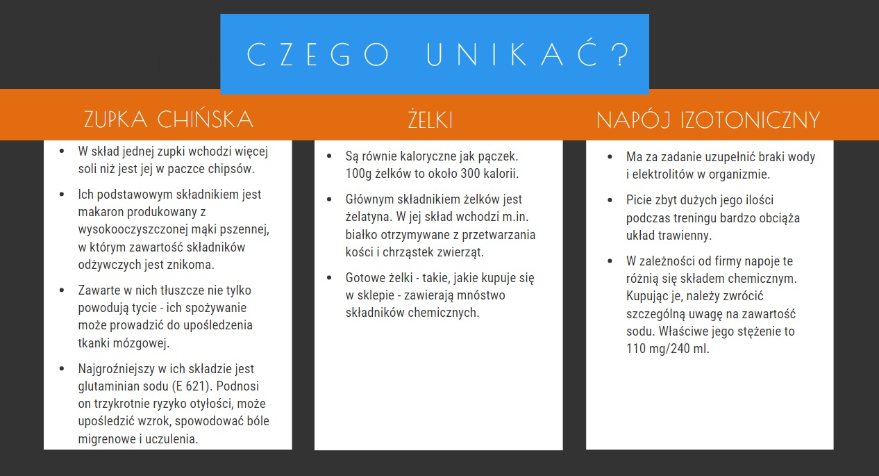 Dieta - produkty, kt&oacute;rych należy unikać