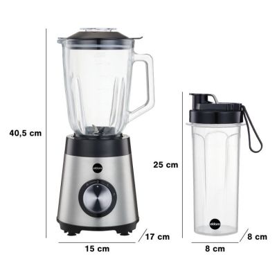 16. ELDOM BLENDER KIELICHOWY BK7S STALO 1000W 2 L , 22 000 OBR./MIN. KRUSZENIE LODU, BPA-FREE