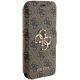 4. Etui Guess 4G Big Metal Logo na iPhone 13 / 14 / 15 - brązowe