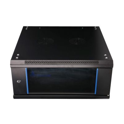 15. Extralink Szafa rack 4U 600x600 Czarna montowana na ścianie