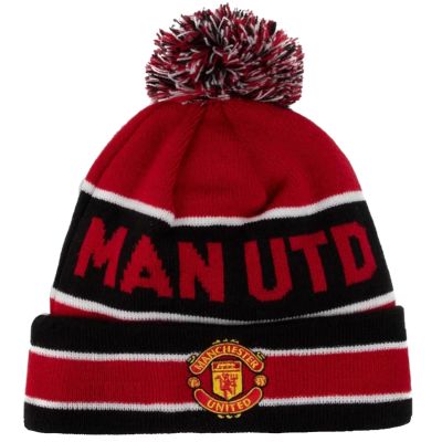 New Era Core Cuff Beanie Manchester United FC Hat 12122732 Czerwone One size