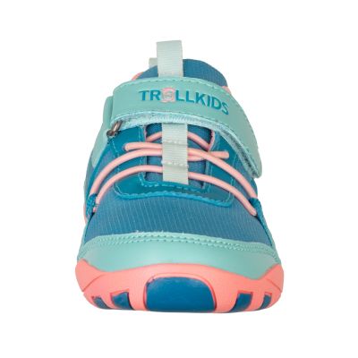 4. Buty Trollkids Skaland Barefoot Hiker niebieski portowy/mgła akwamarynowa/różowy piwonia
