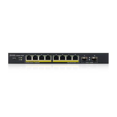 3. Switch Zyxel GS1900-10HP 10p PoE (PoE+: 8;) 77W Managed Gigabit