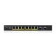 3. Switch Zyxel GS1900-10HP 10p PoE (PoE+: 8;) 77W Managed Gigabit