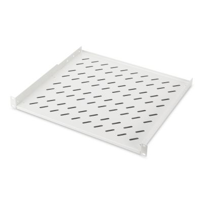 Digitus Półka stała 19", 1U, gł. 400 mm, nośność 15 kg, mocowanie w 2 punktach, szary, śruby w kpl.