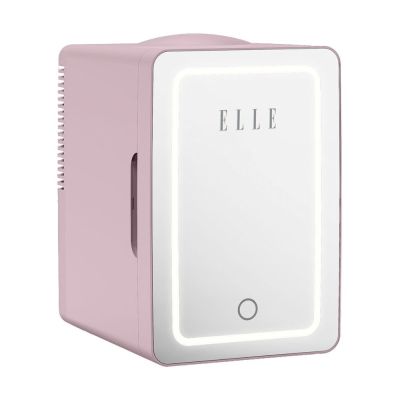 3. Mini lodówka z lusterkiem do makijażu LED ELLE Home ESDAF01PUEU 6L fioletowa