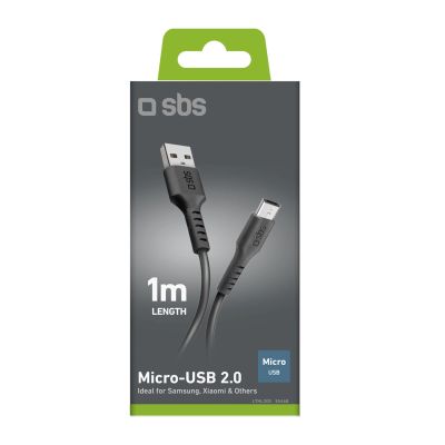 3. Kabel SBS LTHL200 USB-A - Micro-USB 1m - czarny