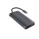 3. MULTIPORT ADAPTER NATEC FOWLER 2 V2 USB-C 8W1 HUB ->USB 3.0 3X, HDMI 4K, USB-C, RJ45, SD, MICRO SD
