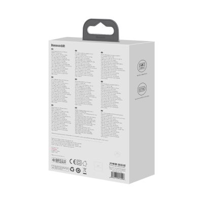 8. Ładowarka sieciowa GaN5 Baseus CCGP110201 67W HUB HDMI 2x USB-C / USB-A / HDMI 4K 30Hz 1,5m - czarna + kabel USB-C - USB-C 100W 1m