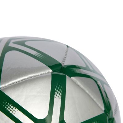 4. Piłka nożna adidas Starlancer Mini srebrno-zielona JW1363