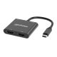 Manhattan 154321 adapter kablowy 0,15 m USB Type-C 2 x HDMI Czarny