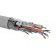 Multikabel Q-LANTEC Multimedia 2 x U/UTP kat.6 + 2 x RG6 1.13 + 2 x FO G657A1, LSOH Dca, szary 500m