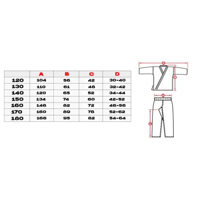 17. Kimono do karate dla dziecka + PAS Gratis - DBX BUSHIDO ARK-3102 120 cm
