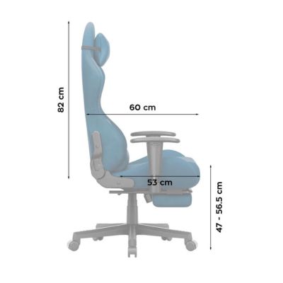 10. Fotel obrotowy Huzaro Force 5.7 Blue