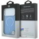 8. Etui Mercedes Double Layer Iconic Logo MagSafe na iPhone 18 Pro Max / 17 Pro Max - niebieskie