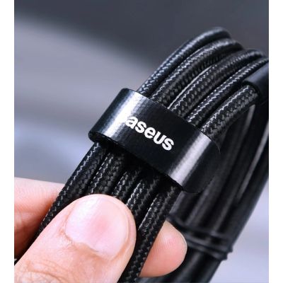 18. Kabel Baseus CATKLF-ALG1 USB-C - USB-C PD QC 100W 5A 2m - szary