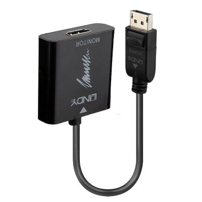 5. Lindy 41068 adapter kablowy 1,5 m DisplayPort HDMI Typu A (Standard) Czarny