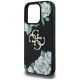 6. Etui Guess Grained Roses Big 4G logo na iPhone 16 Pro - czarne