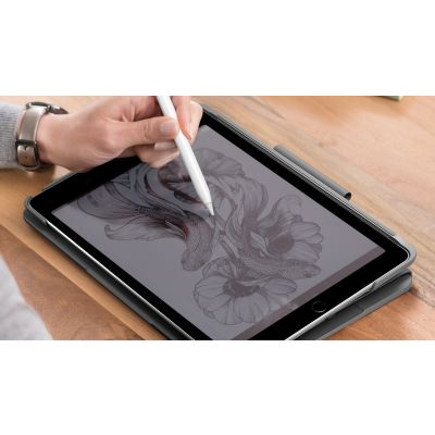 7. Logitech Slim Folio QWERTZ Niemiecki Bluetooth Grafitowy