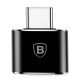4. Adapter Baseus Mini przejściówka z USB-A na USB-C OTG - czarny