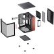 26. Obudowa PC Jonsbo TK-0, Mini-Tower, Mini-ITX, Tempered Glass, Holz - schwarz