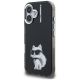2. Etui Karl Lagerfeld IML Aquarelle Choupette & Logo na iPhone 16 - czarne