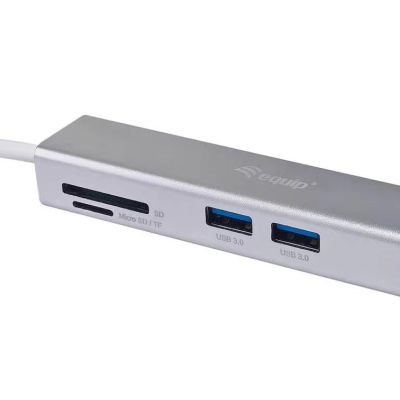 7. Equip 133480 stacja dokująca USB 3.2 Gen 1 (3.1 Gen 1) Type-C Srebrny