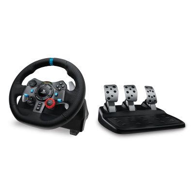 2. Logitech G 991-000539 kontroler gier Aluminium, Czarny USB Kierownica + pedały + zestaw słuchawkowy PC, PlayStation 4, PlayStation 5, Playstation 3