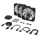 3. Corsair iCUE LINK RX120 RGB Obudowa komputera Wentylator 12 cm Czarny 3 szt.