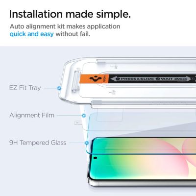 10. Szkło hartowane Spigen Glas.tR EZ Fit na Samsung Galaxy S24 FE (2 szt.)