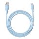 5. Kabel Baseus Pudding 100W USB-A - USB-C 2m - niebieski