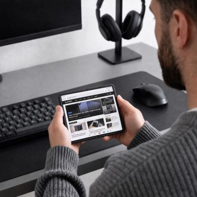 6. Etui Tech-Protect MagPeak MagSafe na Samsung Galaxy Z Fold 8 - czarne matowe