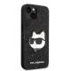 4. Etui Karl Lagerfeld Glitter Choupette Patch na iPhone 14 Plus - czarne