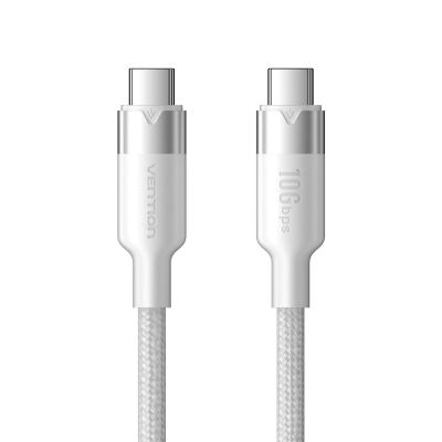 3. Kabel USB-C do USB-C Vention USB 3.2 5A 10Gbps 1m biały