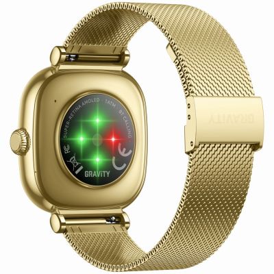 14. Smartwatch Gravity Złoty Bransoleta + Pasek GT32-1