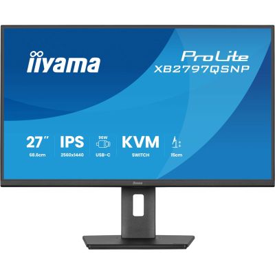 25. iiyama ProLite XB2797QSNP-B1 monitor komputerowy 68,6 cm (27") 2560 x 1440 px Quad HD LED Czarny