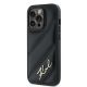 3. Etui Karl Lagerfeld Diagonal Quilted Script na iPhone 14 Pro - czarne