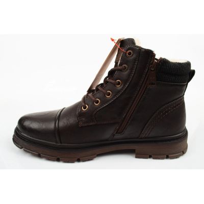 3. Wrangler buty męskie trzewiki Gillen Fur brązowe ocieplane botki modne