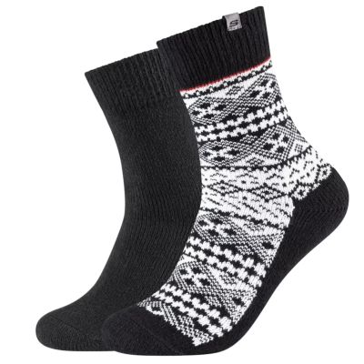 Skechers 2PPK Men Casual Fashion Jacquard Socks SK41049-9999 Czarne 39-42