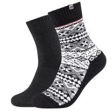 Skechers 2PPK Men Casual Fashion Jacquard Socks SK41049-9999 Czarne 39-42