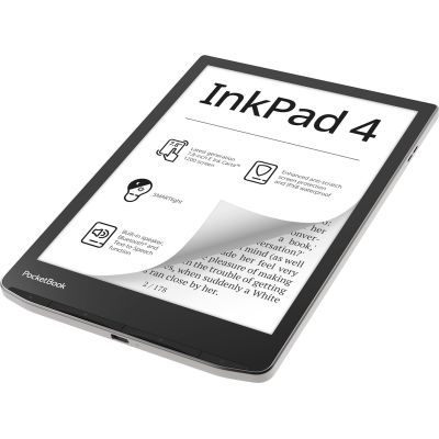 3. Czytnik Ebook PocketBook InkPad 4 743 7,8" 32GB Wi-Fi Stardust Silver