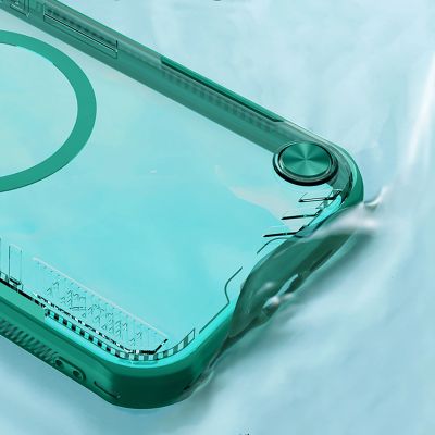 6. Etui Nillkin Iceblade Prop Magnetic z osłoną na aparat i podstawką na iPhone 16e / 17e - zielone