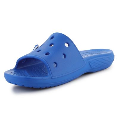 4. Klapki Classic Crocs Slide Blue Bolt U 206121-4KZ