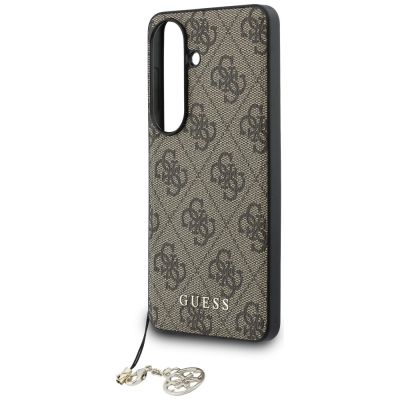 5. Etui Guess 4G Classic Logo Charm MagSafe na Samsung Galaxy S26 - brązowe