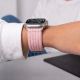 7. Pasek Tech-Protect Nylon Sport na Apple Watch 44 / 45 / 46 / 49 mm - jasnorózowy