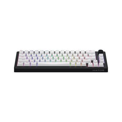 2. HATOR Skyfall Wireless 65 klawiatura Gaming USB + RF Wireless + Bluetooth QWERTY US English Czarny, Biały