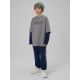 6. Longsleeve loose z nadrukiem chłopięcy 4F 4FJRSS26TLONM631-24S