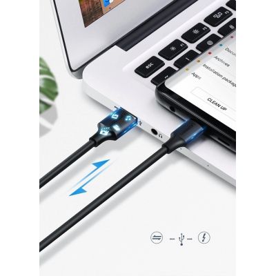 5. Kabel Ugreen US287 60116 USB-A / USB-C 2A 1m - czarny