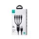 5. Kabel Joyroom Multi-Use Series S-A18 4w1 USB-A - USB-C / Lightning / Lightning / micro USB 1.2m - czarny