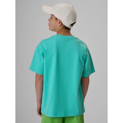 2. T-shirt bawełniany chłopięcy 4F 4FJRSS26TTSHM4174-047S